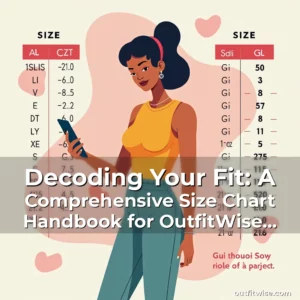 Artistic representation for Decoding Your Fit: A Comprehensive Size Chart Handbook for OutfitWise Enthusiasts